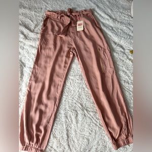 Entro Pink Tie-Waist Pants